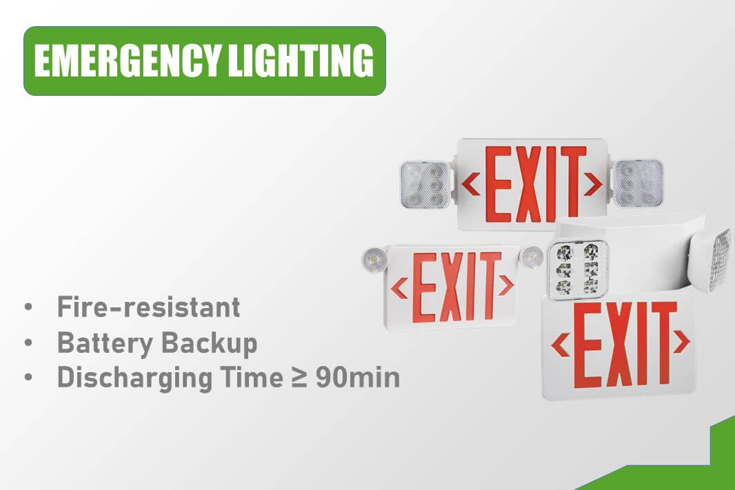 led emergency light & exit sign